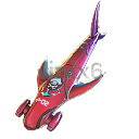 Skyboard - Bloody Red Shark - Free Fire Gloo Walls